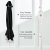 image:imageBest Choice Products 75ft Fringe Market Patio Umbrella  Outdoor Boho Tassel Sunshade for Table Pool Deck Backyard  UPF50 Easy Tilt Heavy Duty Steel Pole amp Ribs  WhiteBlack