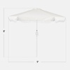 image:imageBest Choice Products 75ft Fringe Market Patio Umbrella  Outdoor Boho Tassel Sunshade for Table Pool Deck Backyard  UPF50 Easy Tilt Heavy Duty Steel Pole amp Ribs  WhiteWhite