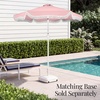 image:imageBest Choice Products 75ft Fringe Market Patio Umbrella  Outdoor Boho Tassel Sunshade for Table Pool Deck Backyard  UPF50 Easy Tilt Heavy Duty Steel Pole amp Ribs  WhitePink