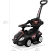 image:imageBest Choice Products Kids 3in1 Push and Pedal Car Toddler Ride On wHandle Horn Music  BlackBlack