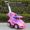 image:imageBest Choice Products Kids 3in1 Push and Pedal Car Toddler Ride On wHandle Horn Music  BlackPink