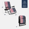 image:imageBest Choice Products Oversized Padded Zero Gravity Chair Recliner wCanopyAmerican Flag