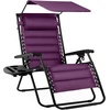 image:imageBest Choice Products Oversized Padded Zero Gravity Chair Recliner wCanopyAmethyst Purple