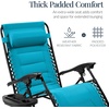 image:imageBest Choice Products Oversized Padded Zero Gravity Chair Recliner wCanopyAqua Blue