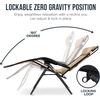 image:imageBest Choice Products Oversized Padded Zero Gravity Chair Recliner wCanopyBeige