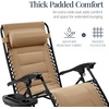 image:imageBest Choice Products Oversized Padded Zero Gravity Chair Recliner wCanopyBeige