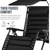 image:imageBest Choice Products Oversized Padded Zero Gravity Chair Recliner wCanopyBlack