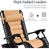 image:imageBest Choice Products Oversized Padded Zero Gravity Chair Recliner wCanopyBlackTan