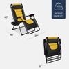 image:imageBest Choice Products Oversized Padded Zero Gravity Chair Recliner wCanopyBlackYellow