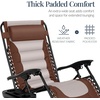 image:imageBest Choice Products Oversized Padded Zero Gravity Chair Recliner wCanopyBrownOyster
