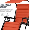 image:imageBest Choice Products Oversized Padded Zero Gravity Chair Recliner wCanopyBurnt Orange