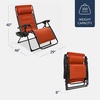 image:imageBest Choice Products Oversized Padded Zero Gravity Chair Recliner wCanopyBurnt Orange