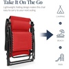 image:imageBest Choice Products Oversized Padded Zero Gravity Chair Recliner wCanopyCrimson Red