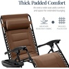 image:imageBest Choice Products Oversized Padded Zero Gravity Chair Recliner wCanopyDark Brown