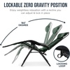 image:imageBest Choice Products Oversized Padded Zero Gravity Chair Recliner wCanopyForest Green