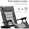 image:imageBest Choice Products Oversized Padded Zero Gravity Chair Recliner wCanopyGrayLight Gray
