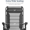 image:imageBest Choice Products Oversized Padded Zero Gravity Chair Recliner wCanopyGrayLight Gray