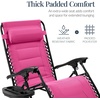 image:imageBest Choice Products Oversized Padded Zero Gravity Chair Recliner wCanopyHot Pink