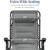 image:imageBest Choice Products Oversized Padded Zero Gravity Chair Recliner wCanopyIce Gray