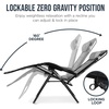 image:imageBest Choice Products Oversized Padded Zero Gravity Chair Recliner wCanopyIce Gray