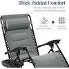 image:imageBest Choice Products Oversized Padded Zero Gravity Chair Recliner wCanopyIce Gray