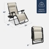 image:imageBest Choice Products Oversized Padded Zero Gravity Chair Recliner wCanopyIvory