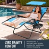image:imageBest Choice Products Oversized Padded Zero Gravity Chair Recliner wCanopyLight Blue
