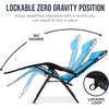image:imageBest Choice Products Oversized Padded Zero Gravity Chair Recliner wCanopyLight Blue