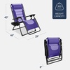 image:imageBest Choice Products Oversized Padded Zero Gravity Chair Recliner wCanopyPurpleViolet