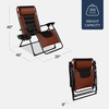 image:imageBest Choice Products Oversized Padded Zero Gravity Chair Recliner wCanopyRustBlack