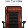 image:imageBest Choice Products Oversized Padded Zero Gravity Chair Recliner wCanopyRustBlack