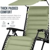 image:imageBest Choice Products Oversized Padded Zero Gravity Chair Recliner wCanopySage Green