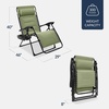 image:imageBest Choice Products Oversized Padded Zero Gravity Chair Recliner wCanopySage Green
