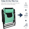 image:imageBest Choice Products Oversized Padded Zero Gravity Chair Recliner wCanopySeafoam GreenBlack