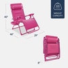 image:imageBest Choice Products Oversized Padded Zero Gravity Chair Recliner wCanopyUltimate Pink