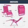 image:imageBest Choice Products Oversized Padded Zero Gravity Chair Recliner wCanopyUltimate Pink