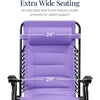image:imageBest Choice Products Oversized Padded Zero Gravity Chair Recliner wCanopyViolet