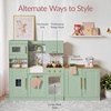 image:imageBest Choice Products Play Kitchen for Kids amp Toddlers Wooden Kitchen Playset wEspresso Machine Pretend Toy Kitchen Set wIce Maker Storage Island amp Accessories Scalloped Design  Cream CottageSage