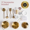 image:imageBest Choice Products Play Kitchen for Kids amp Toddlers Wooden Kitchen Playset wEspresso Machine Pretend Toy Kitchen Set wIce Maker Storage Island amp Accessories Scalloped Design  Cream CottagePink