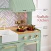image:imageBest Choice Products Play Kitchen for Kids amp Toddlers Wooden Kitchen Playset wEspresso Machine Pretend Toy Kitchen Set wIce Maker Storage Island amp Accessories Scalloped Design  Cream CottageSage