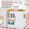 image:imageBest Choice Products Play Kitchen for Kids amp Toddlers Wooden Kitchen Playset wEspresso Machine Pretend Toy Kitchen Set wIce Maker Storage Island amp Accessories Scalloped Design  Cream CottageWhite