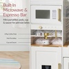 image:imageBest Choice Products Play Kitchen for Kids amp Toddlers Wooden Kitchen Playset wEspresso Machine Pretend Toy Kitchen Set wIce Maker Storage Island amp Accessories Scalloped Design  Cream CottageWhite