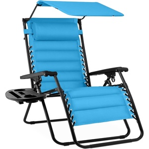 image:imageBest Choice Products Oversized Padded Zero Gravity Chair Recliner wCanopyLight Blue