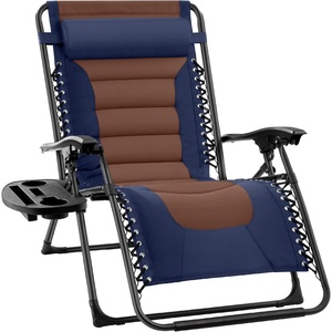 image:imageBest Choice Products Oversized Padded Zero Gravity Chair Recliner wCanopyNavyBrown