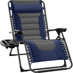 image:imageBest Choice Products Oversized Padded Zero Gravity Chair Recliner wCanopyNavyGray