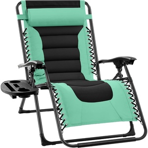 image:imageBest Choice Products Oversized Padded Zero Gravity Chair Recliner wCanopySeafoam GreenBlack