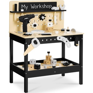 image:imageBest Choice Products Wooden Kids Workbench with BatteryPowered Drill amp Tool Set Construction Toy for Toddlers Ages 35 Pretend Play Workshop with Chalkboard Storage Pegboard amp Accessories